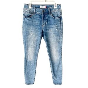 CAbi Jeans Women’s 8 The Cinch Skinny Bleach Acid‎ Wash Distressed